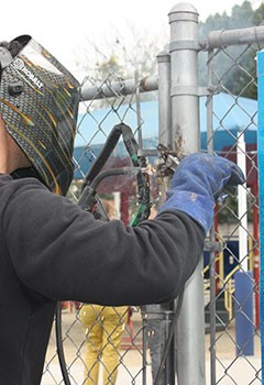 Chain-Link Gate Installation In Venice