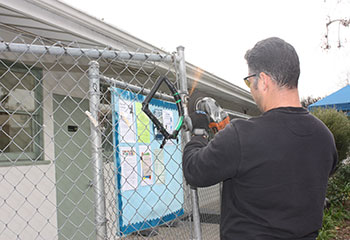 Chain-Link Gate Installation - Venice